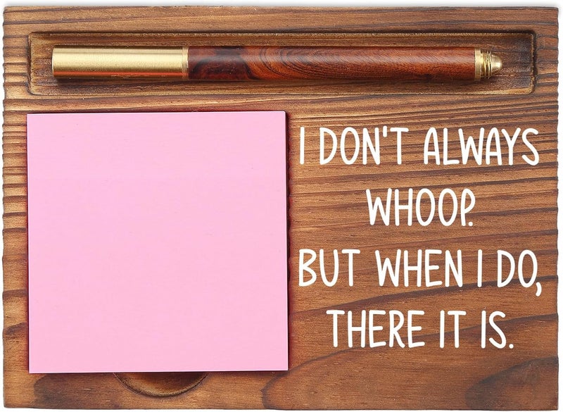 EFFJNSG Funny Whoop Sticky Note Holder, Quirky Desk Organizer, Humor Office Gift for Coworkers, Friends, Bosses, Self-Stick Note Pad Holders EDP128 - Image 1